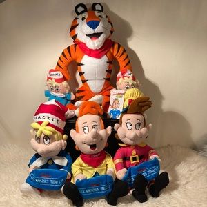 1999 Kellogg’s Snap Crackle & Pop Rice Krispies Plush Toys